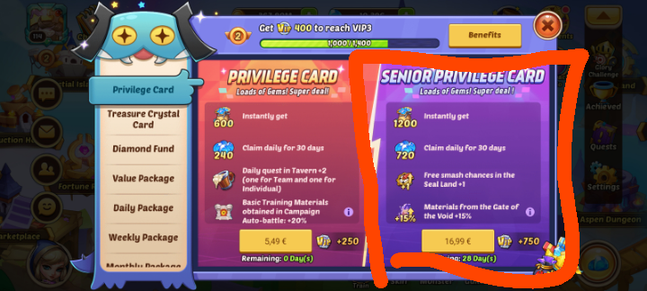 VIP Daily Bonus Rewards