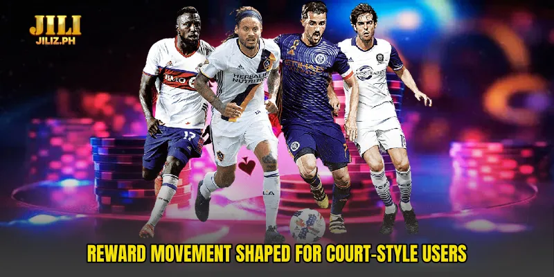 Reward movement shaped for court-style users