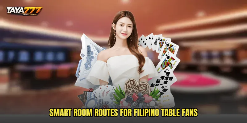 Smart room routes for Filipino table fans